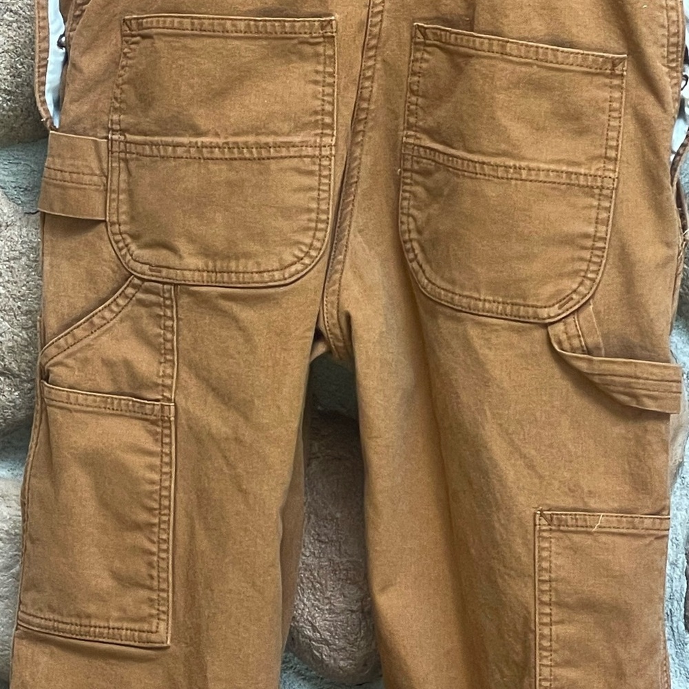 CARHARTT Loose Fit Canvas Lighter weight Bib Overalls XS Reg. - Picture 7 of 11